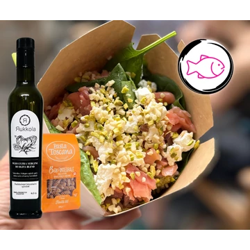 Rukkola Pesto Pistacchio tészta saláta doboz