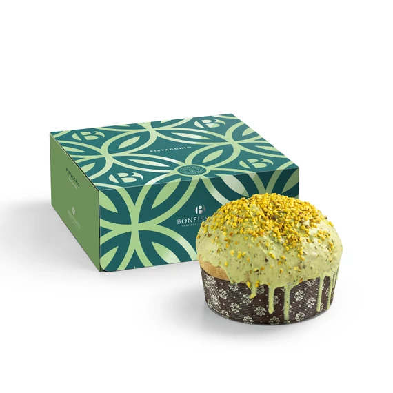Gluténmentes Pisztáciás Panettone 600g + 150g cukrász pisztácia krém 