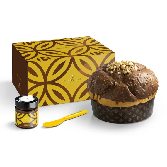 Panettone nocciolato (mogyorós) szett 1kg +200g krém